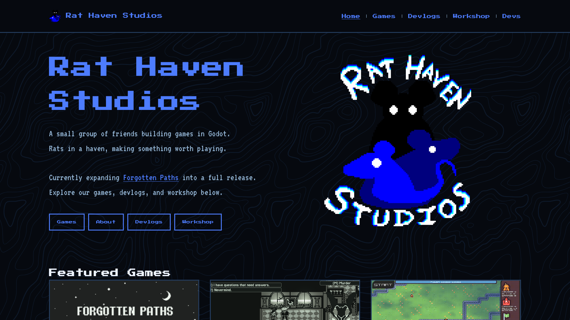 Rat Haven Studios Website